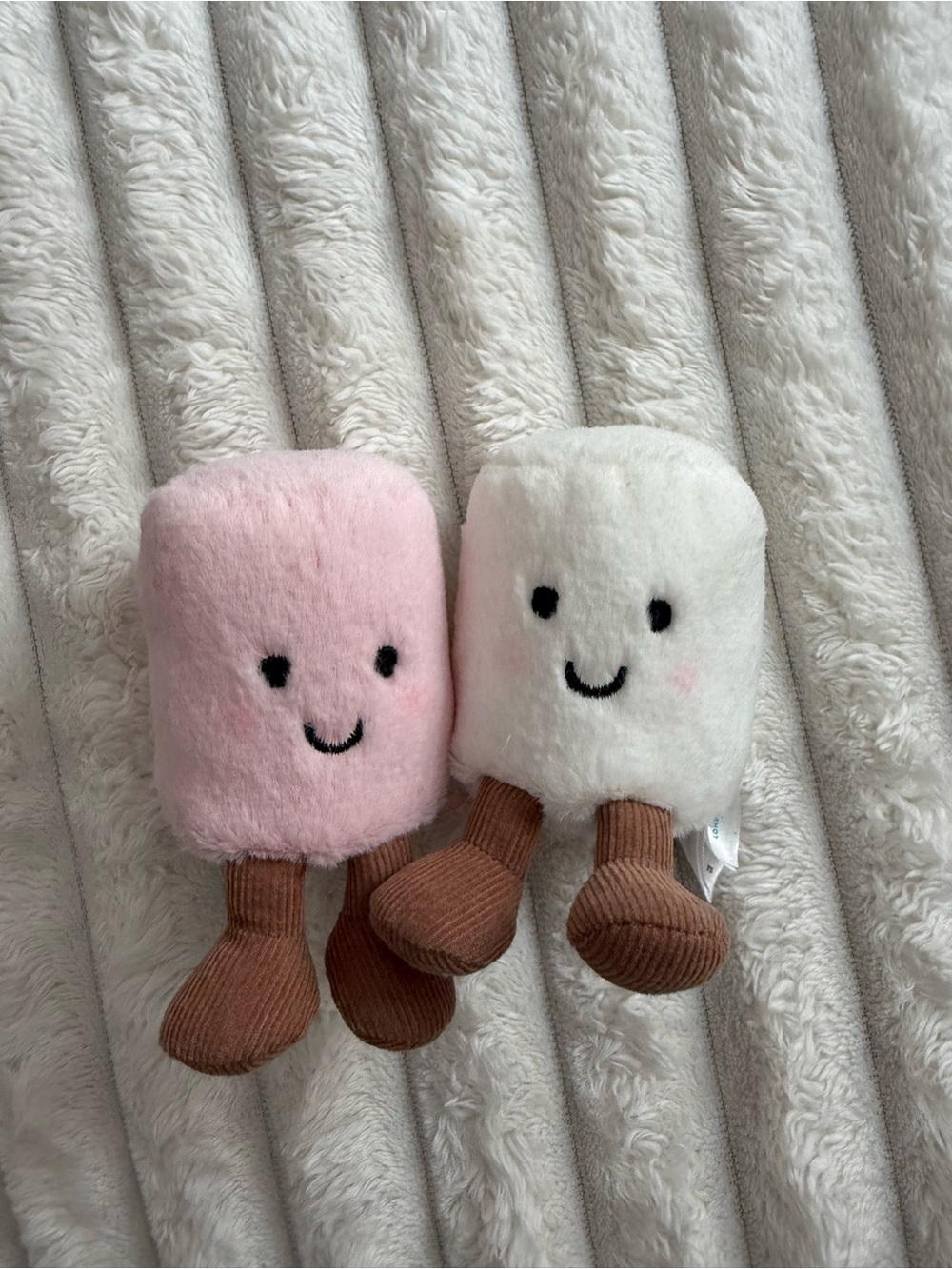 Jellycat Marshmallow Toy Pair - Pink & White